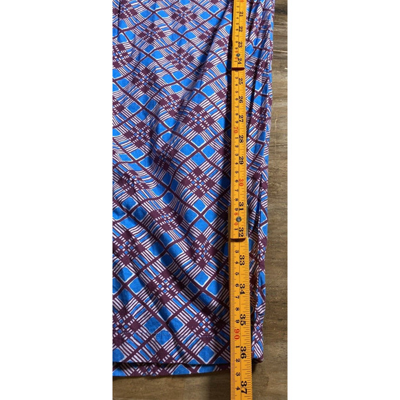 Rachel Comey Holt Geometric Print Purple Blue Puff Sleeve Ankle Jumpsuit Size 6 - Picture 10 of 14